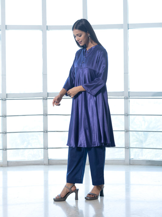 Blue a line modal kurta