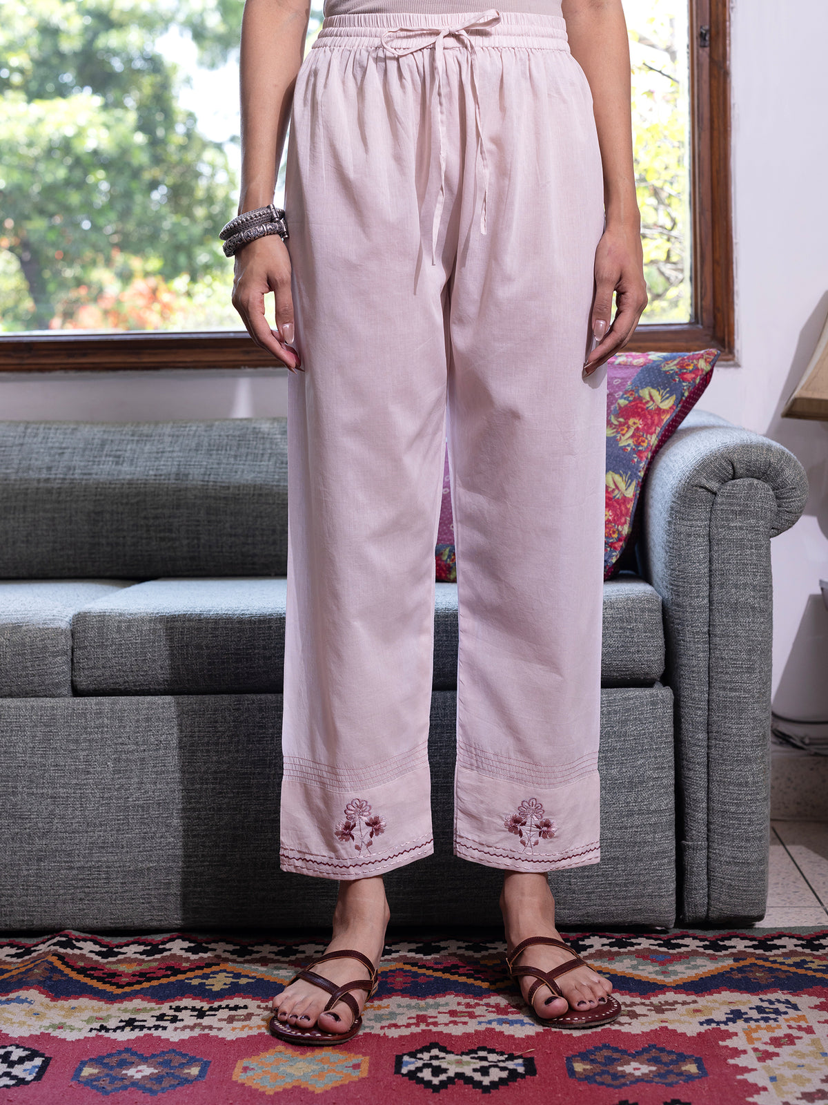 Off white Cotton Pant