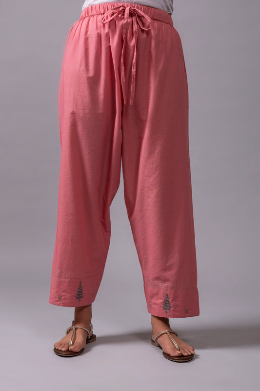 Onion Zardozi Cotton Pants