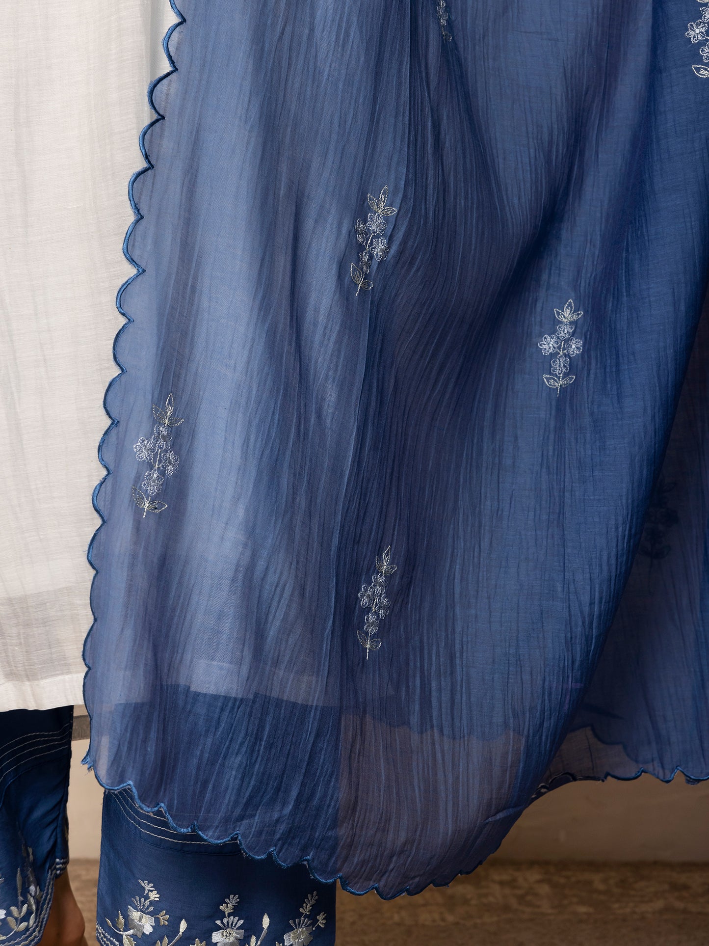 Navy Blue Dupatta