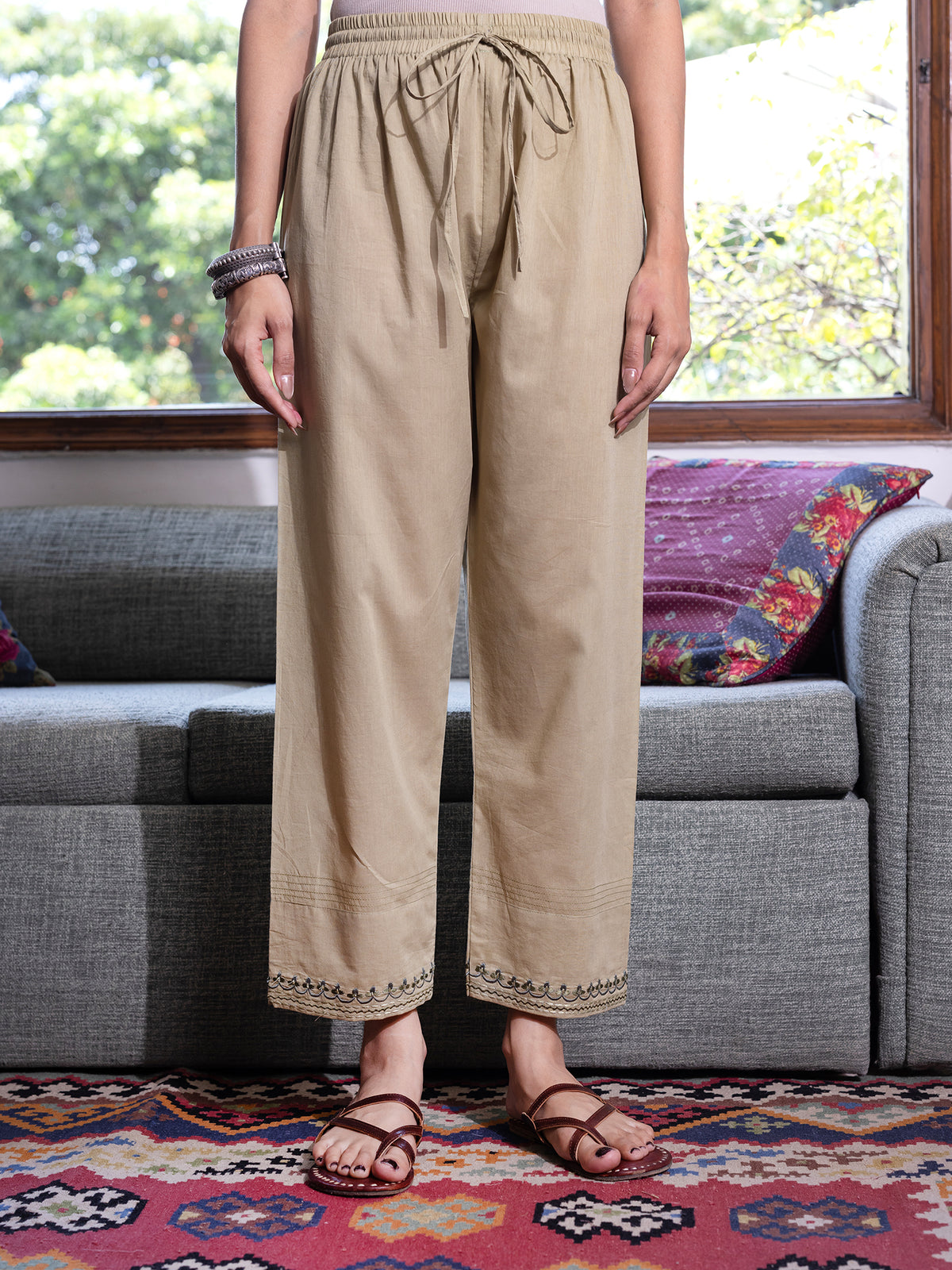 Sage green Cotton Pant