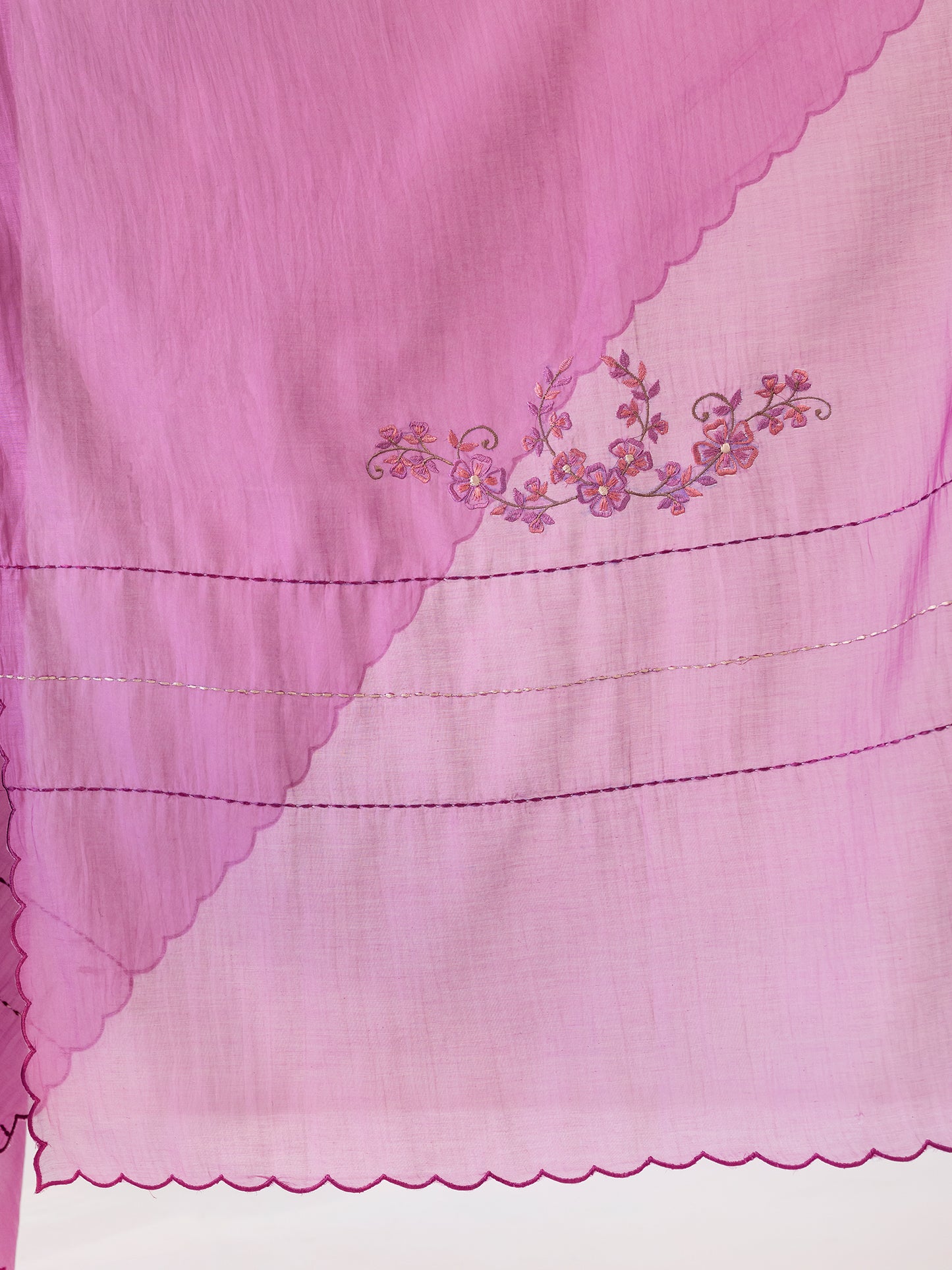 Purple Mul Chanderi Dupatta