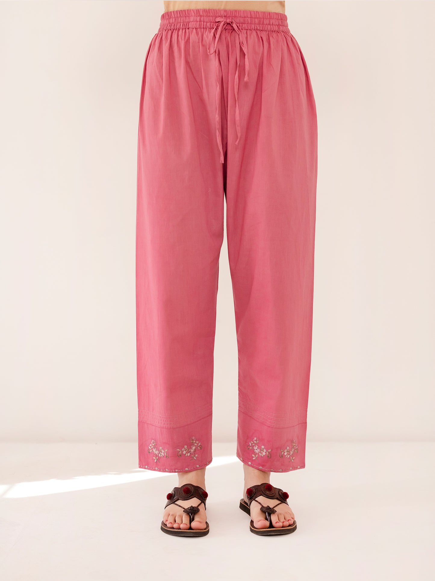Pink Cotton Pant