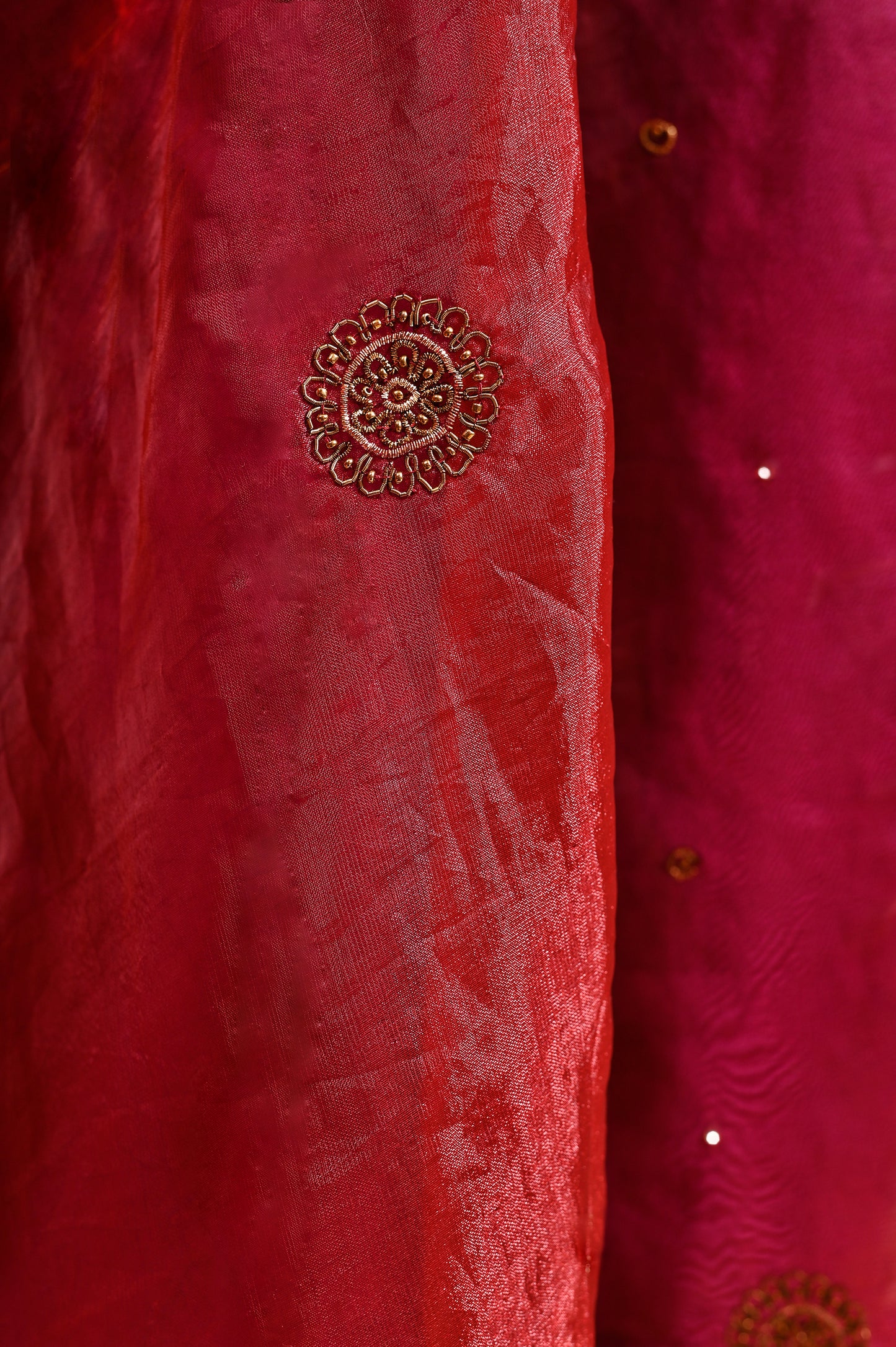 Old Rose Handloom Silk Kurta Set