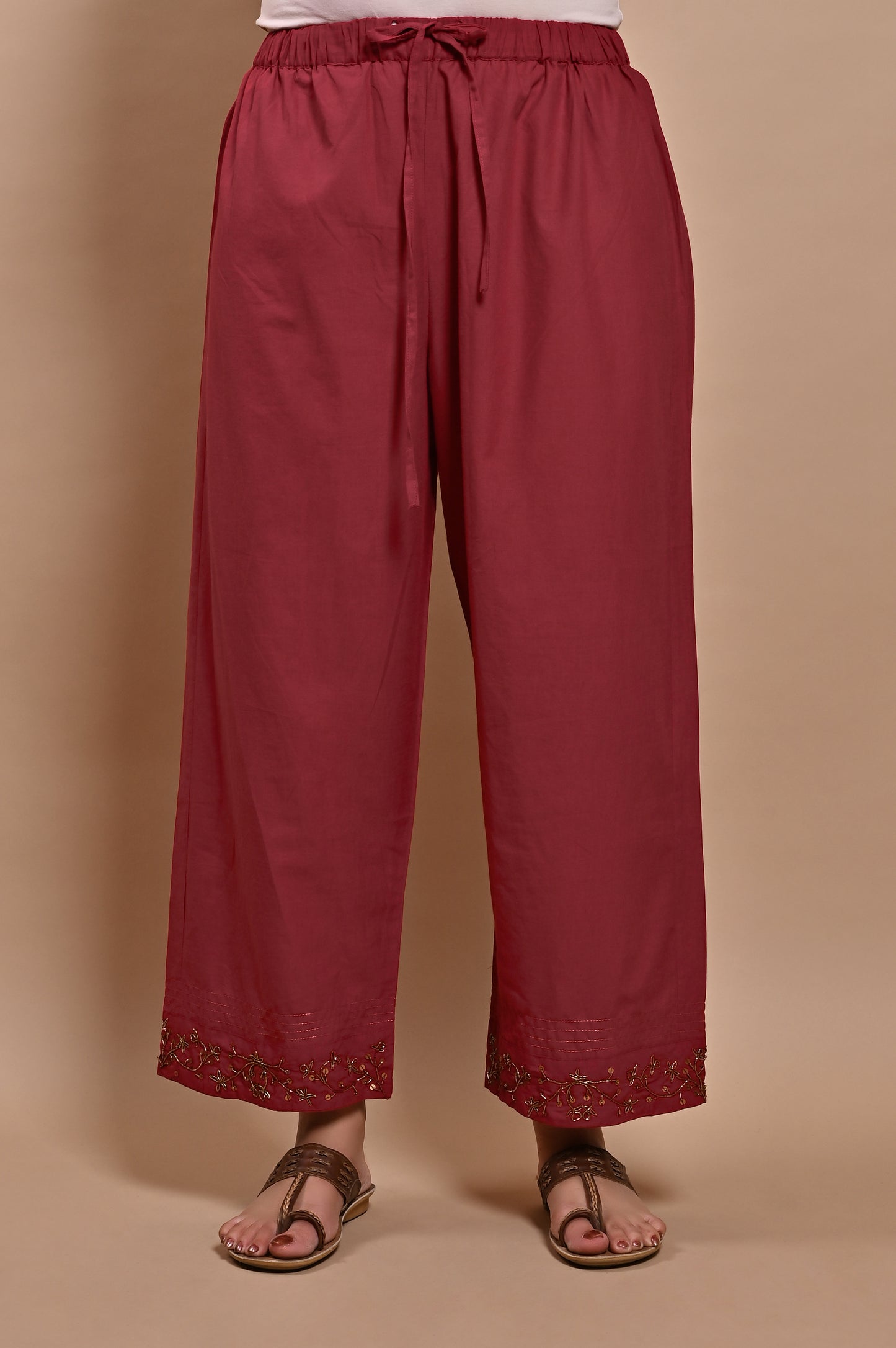 Old Rose Handloom Silk Kurta Set