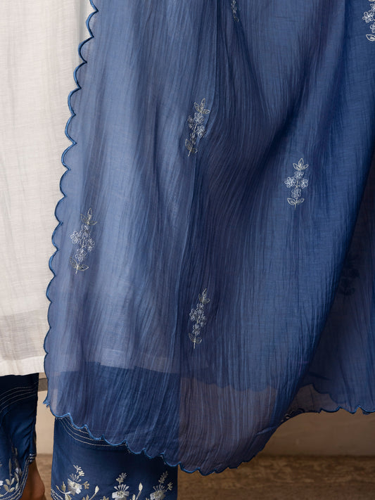 Navy Blue Dupatta