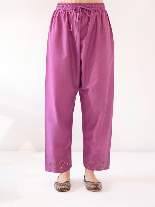 Purple Cotton Pant