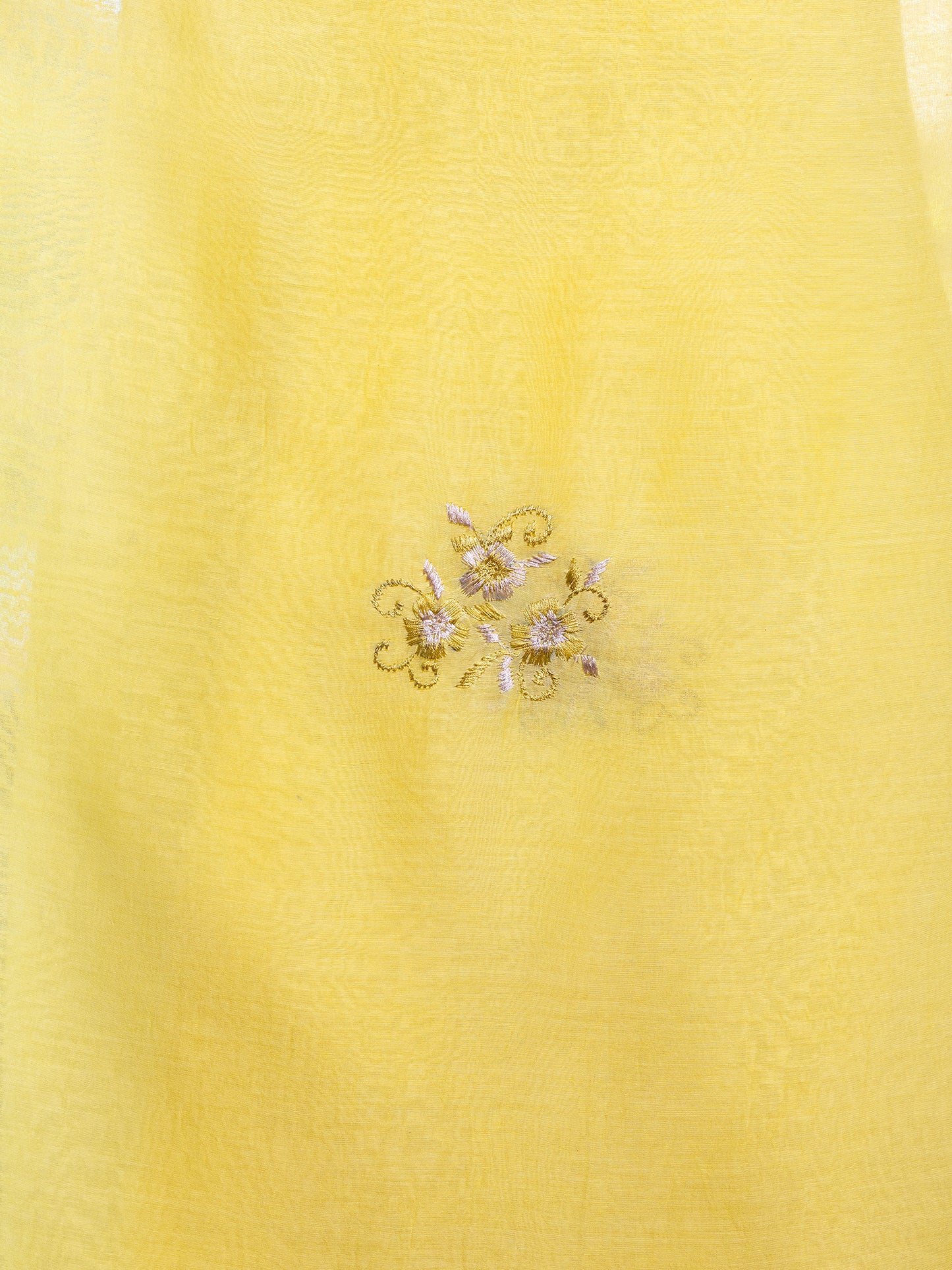 Yellow mul chanderi dupatta
