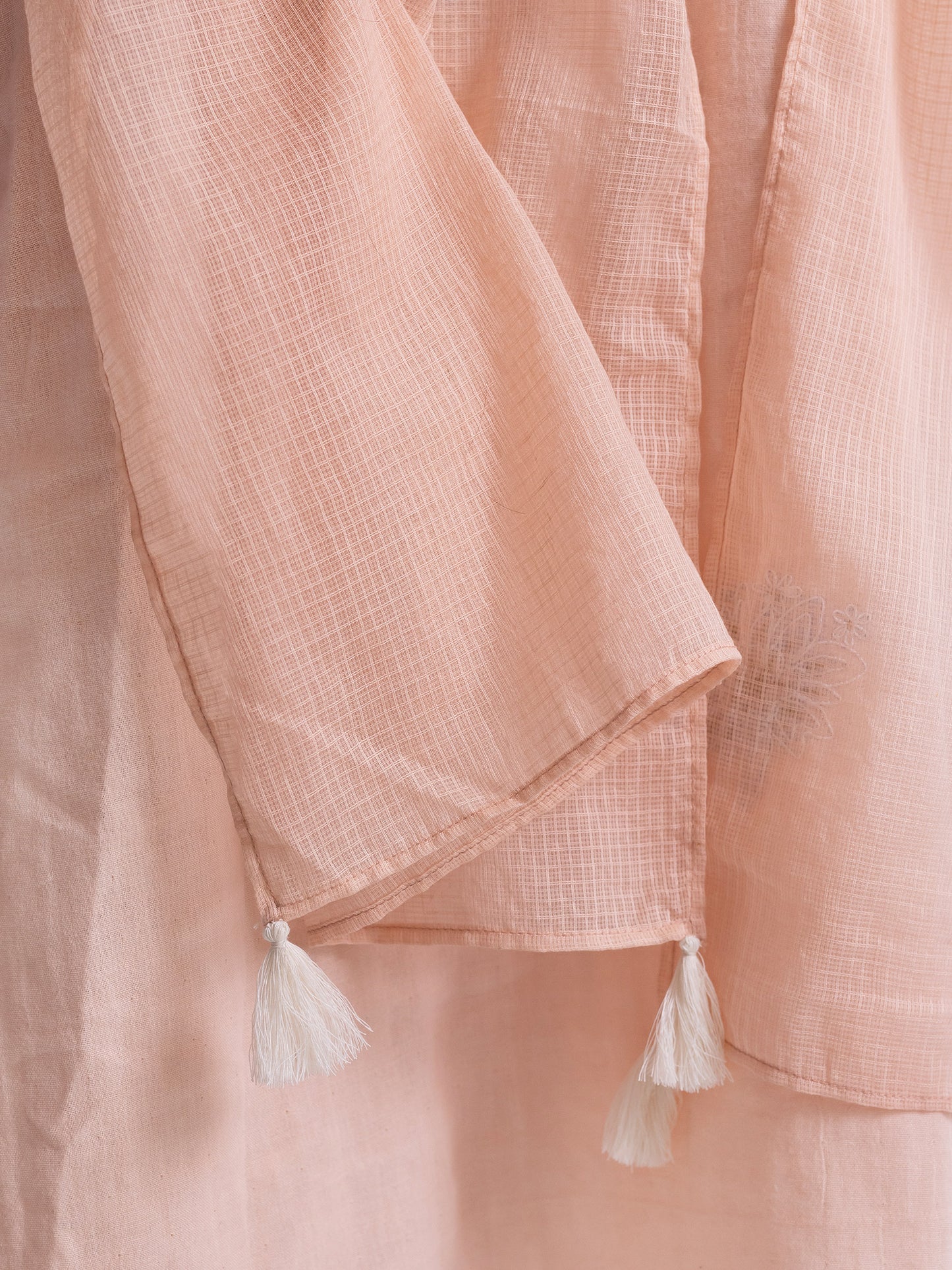 Peach cotton doriwork co-ord set