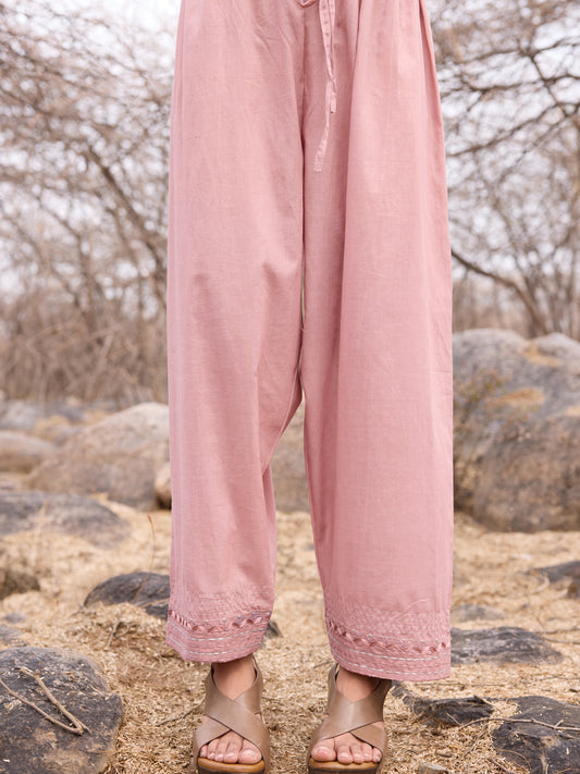 Old Rose Cotton Pant